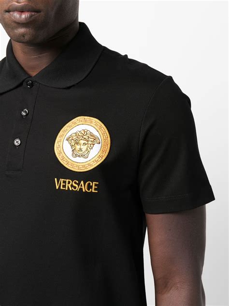 versace polo floral|versace polo shirt.